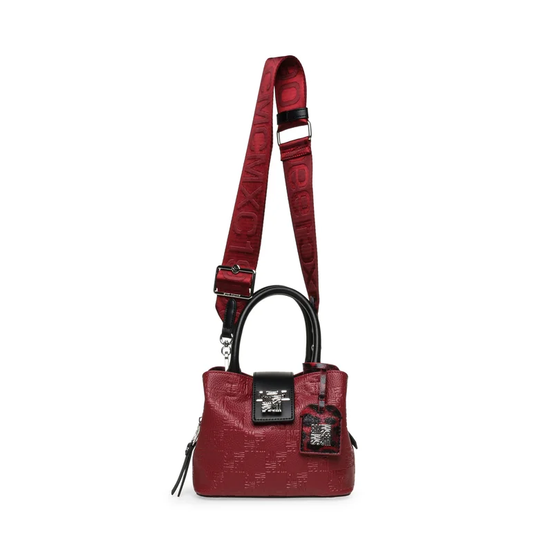 Steve madden tenor-c women's red/silver satchel bag
